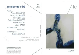 2014, exposition poterie contemporaine, Galerie Lionelle Courbet, Paris