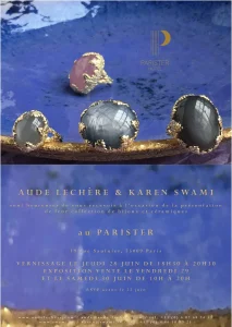 Karen Swami collabore avec Aude Lechère, 2018, Paris, exposition céramique
