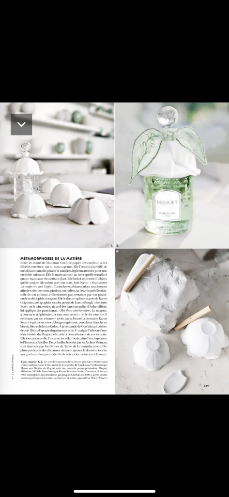 press ceramics paris, ceramics in paris, work exhibited, creation by karen swami