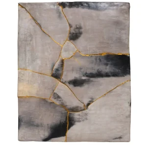 Bas-relief, pièce unique en céramique, Kintsugi, entre tradition japonaise et design contemporain, design luxe