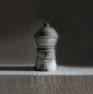 exposition céramique, 2023, Becher céramique, Trier-Ehrang - Grès  tourné, enfumé, retravaillé à la laque végétale japonaise et à l'or pur. Pièce unique. 